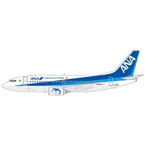 JCEW2735004 - 1/200 ANA WINGS BOEING 737-500 FAREWELL JA305K WITH STAND