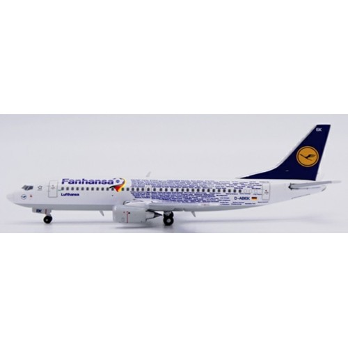 JCEW4733001 - 1/400 LUFTHANSA BOEING 737-300 FANHANSA REG: D-ABEK WITH ANTENNA