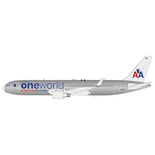 JCLH2172 - 1/200 AMERICAN AIRLINES BOEING 767-300 ER 'ONEWORLD LIVERY' REG N395AN WITH STAND