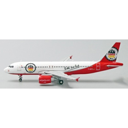 JCLH4096 - 1/400 AIR BERLIN AIRBUS A320 FAN FORCE ONE REG: D-ABFK WITH ANTENNA