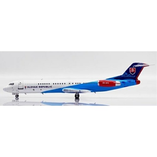 JCLH4236 - 1/400 SLOVAKIA GOVERNMENT FLYING SERVICE FOKKER 100 REG: OM-BYC WITH ANTENNA