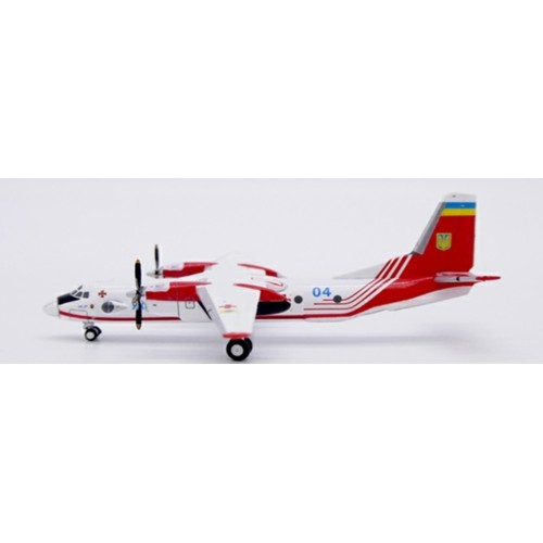 JCLH4328 - 1/400 UKRAINE AIR FORCE ANTONOV AN-26 RESCUE SERVICE REG: 04