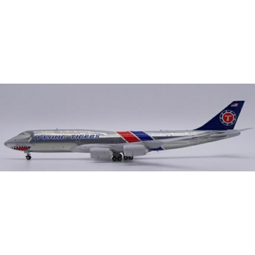 JCLH4377 - 1/400 FLYING TIGERS BOEING 747-8(BCF) FANTASY AND POLISHED REG: N748FT WITH ANTENNA