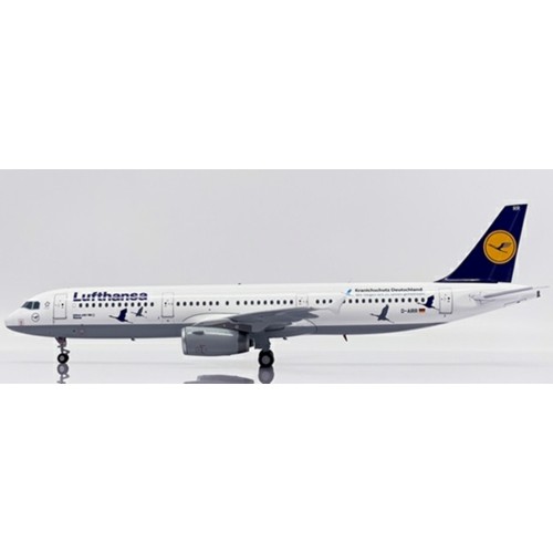 JCSA2032 - 1/200 LUFTHANSA AIRBUS A321 OC CRANE PROTECTION GERMANY REG: D-AIRR WITH STAND