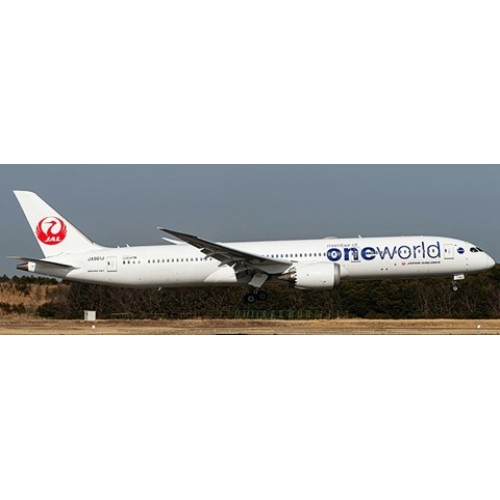 JCSA4006A - 1/400 JAPAN AIRLINES BOEING 787-9 DREAMLINER ONEWORLD LIVERY FLAP DOWN REG: JA861J WITH ANTENNA