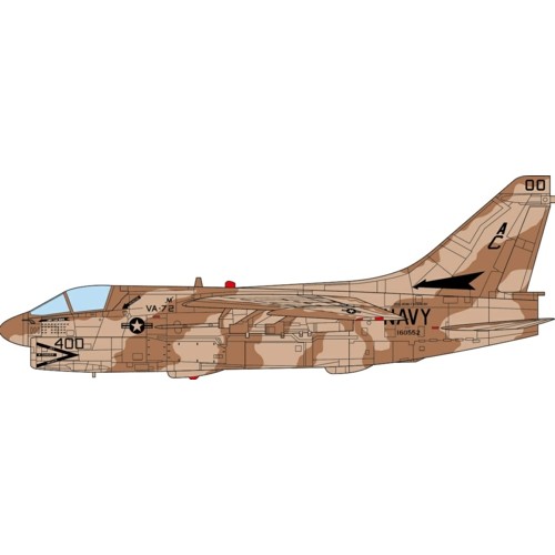 JCW72A7007 - 1/72 A-7E CORSAIR II U.S. NAVY VA-72 BLUE HAWKS, USS JOHN F. KENNEDY, DESERT STORM,1991