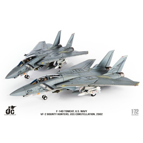 JCW72F14008 - 1/72 F-14D TOMCAT U.S. NAVY, VF-2 BOUNTY HUNTERS, 2002