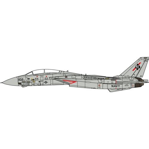 JCW72F14017 - 1/72 F-14A TOMCAT U.S. NAVY VF-41 BLACK ACES, USS NIMITZ, GULF OF SIDRA INCIDENT,19 AUGUST,1981