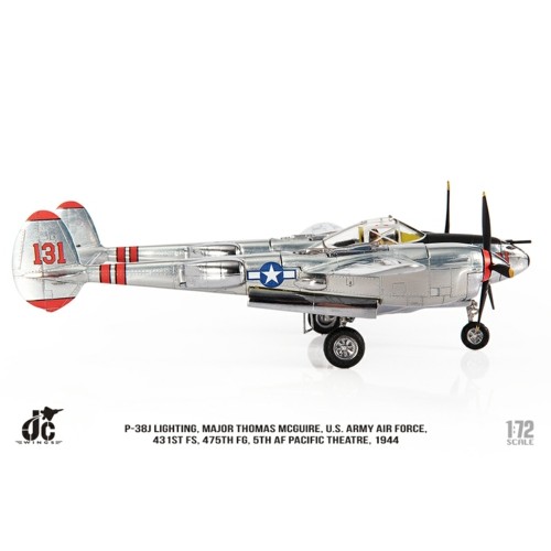 JCW72P38002 - 1/72 P-38J LIGHTING MAJOR THOMAS MCGUIRE U.S. ARMY AIR FORCE 431ST FS 475TH FG 5TH AF 1944