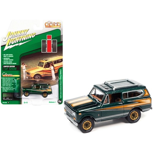 JLCG028A-2 - 1/64 JOHNNY LIGHTNING CLASSIC GOLD - RELEASE 1 2022 - ASSORTMENT A - 1979 INTERNATIONAL SCOUT MIDAS EDITION EMERALD GREEN POLY