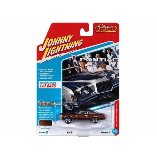 JLCG030A-6 - 1/64 1971 PONTIAC GRAND PRIX BRONZINI GOLD METALLIC