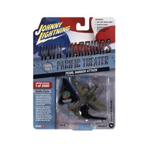 JLML008A-4 - 1/64 JOHNNY LIGHTNING GREATEST GENERATION 2022 RELEASE 2A CURTIS P-40 WARHAWK PEARL HARBOR ATTACK