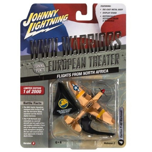 JLML008B-4 - 1/64 JOHNNY LIGHTNING GREATEST GENERATION 2022 RELEASE 2B CURTIS P-40 WARHAWK NORTH AFRICA