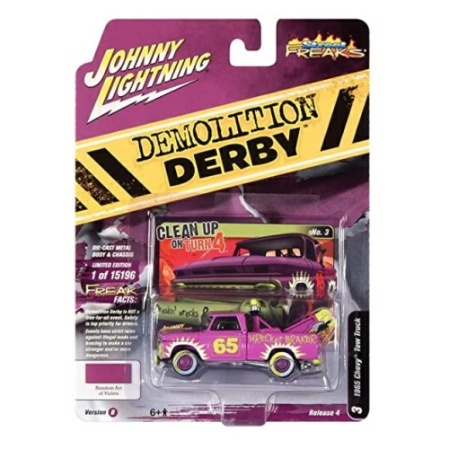 JLSF022B-3 - 1/64 1965 CHEVY TOW TRUCK BRIGHT PURPLE