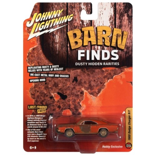 JLSP192 - 1/64 1969 DODGE CHARGER ORANGE WEATHERED BARN FINDS