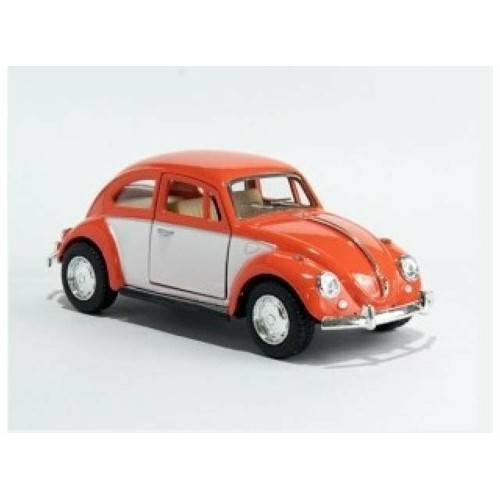 KT5373WO - 1/32 1967 VOLKSWAGEN CLASSIC BEETLE ORANGE/WHITE