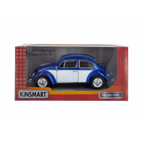 KT7002WCBW - 1/24 1967 VOLKSWAGEN CLASSIC BEETLE BLUE WITH WHITE DOOR