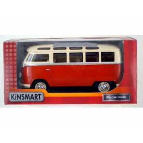 KT7005WR - 1/24 1962 VOLKSWAGEN SAMBA BUS RED