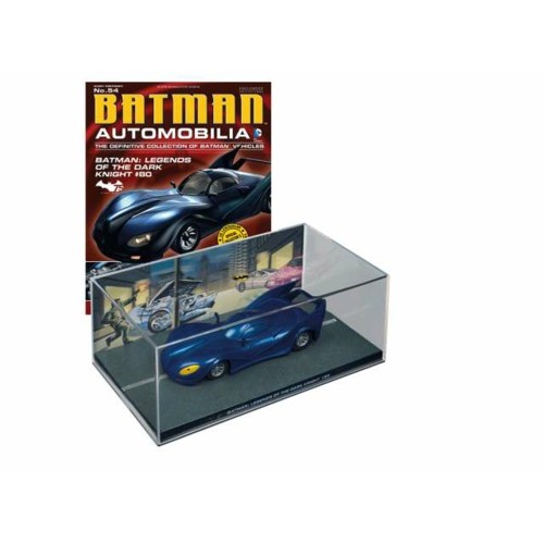 MAGBAT054 - 1/43 BATMAN BATMOBILE BATMAN: LEGENDS OF THE DARK KNIGHT NO.80, BLUE (CRACKED CASES)