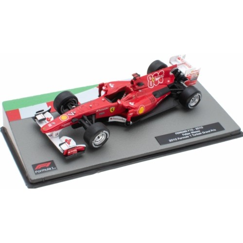 MAGNS124 - 1/43 FERRARI F10 2010 TURKEY GP - FELIPE MASSA CASED - F1 COLLECTION