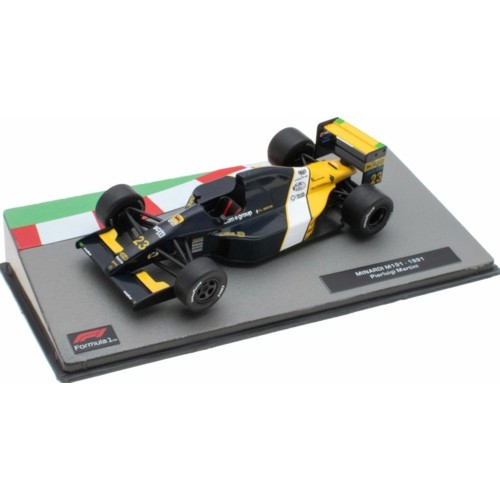 MAGNS128 - 1/43 MINARDI M191 1991 - PIERLUIGI MARTINI CASED - F1 COLLECTION