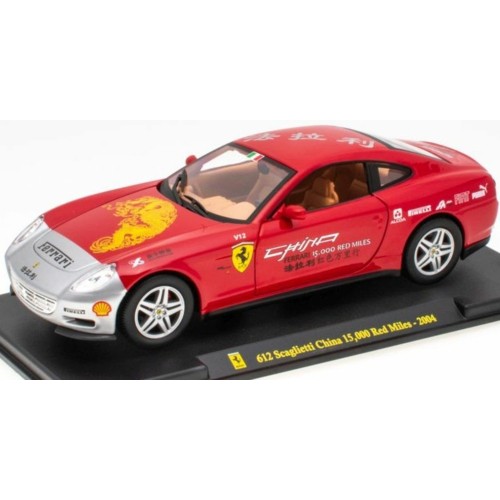 MAGPG38 - 1/24 FERRARI 612 SCAGLIETTI CHINA 15K RED MILES 2004 (WITH CASE)