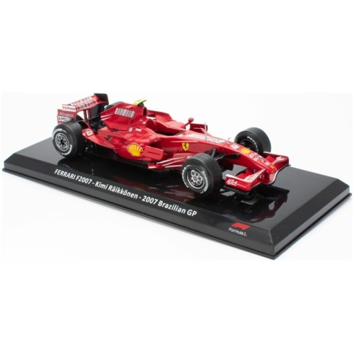 MAGPK512 - 1/24 FERRARI F2007 - KIMI RAIKKONEN 2007 BRAZIL CASED - F1 COLLECTION