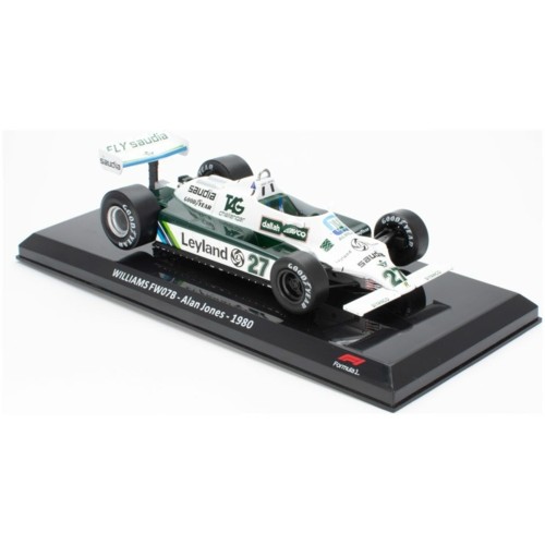 MAGPK551 - 1/24 WILLIAMS FW07B - ALAN JONES - 1980 CASED - F1 COLLECTION