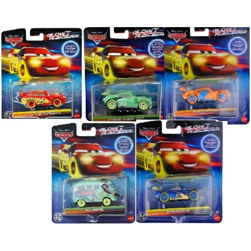 MATHPG76-963J - X8 DISNEY CARS GLOW RACERS ASSORTMENT