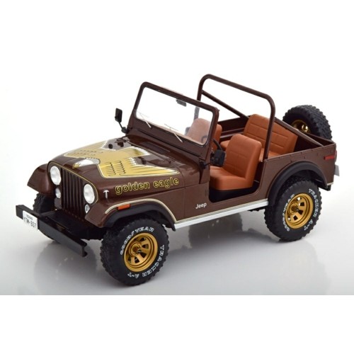 MCG18109 - 1/18 JEEP CJ-7, GOLDEN EAGLE, 1976, DARKBROWN-METALLIC