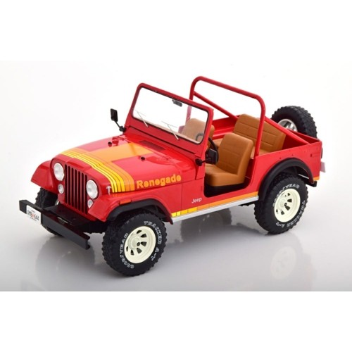 MCG18110 - 1/18 JEEP CJ-7, RENEGADE, 1976, RED