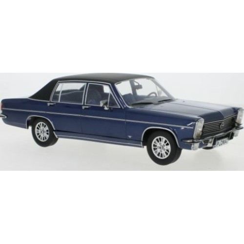 MCG18336 - 1/18 OPEL DIPLOMAT B METALLIC DARK BLUE/MATTE BLACK 1972