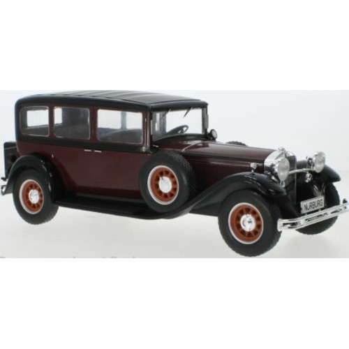 MCG18364 - 1/18 MERCEDES TYP NURBURG 460/460K (W08) DARK RED/ BLACK 1928