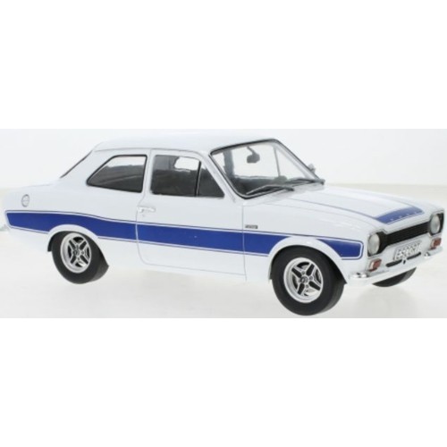 MCG18385 - 1/18 FORD ESCORT MKI RS2000 WHITE AND BLUE 1973