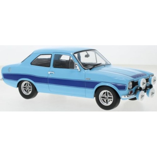 MCG18386 - 1/18 FORD ESCORT MKI RS2000 LIGHT BLUE 1973 RHD