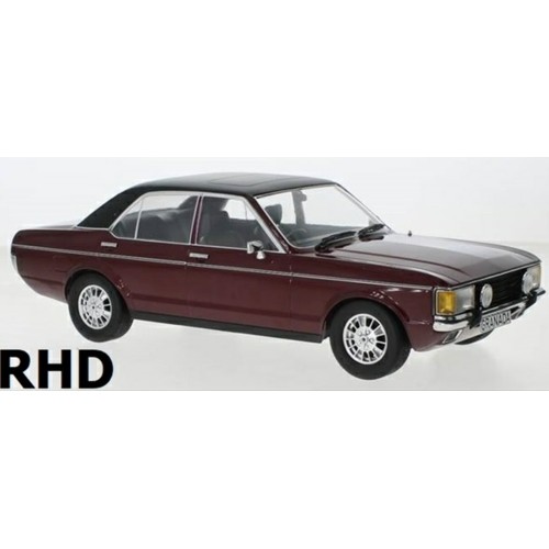 MCG18467 - 1/18 FORD GRANADA MK I METALLIC RED/MATT BLACK 1975 (RHD)