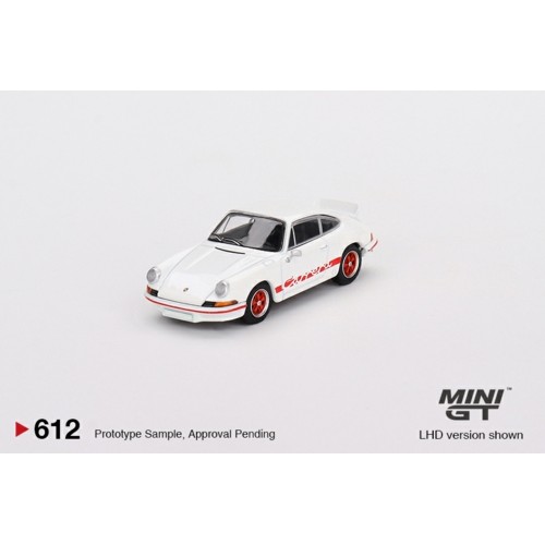 MGT00612-R - 1/64 PORSCHE 911 CARRERA RS 2.7 GRAND PRIX WHITE WITH RED LIVERY (RHD)