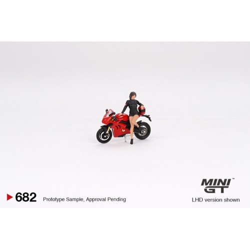 MGT00682-L - 1/64 DUCATI PANIGALE V4 S W/DUCATI GIRL