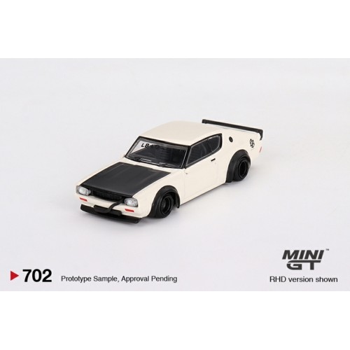 MGT00702-R - 1/64 NISSAN SKYLINE KENMERI LIBERTY WALK WHITE (RHD)