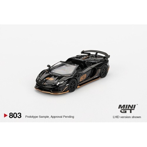 MGT00803-BL - 1/64 LAMBORGHINI AVENTADOR SVJ 63 ROADSTER NERO ALDEBARAN (LHD) BLISTER PACKAGING