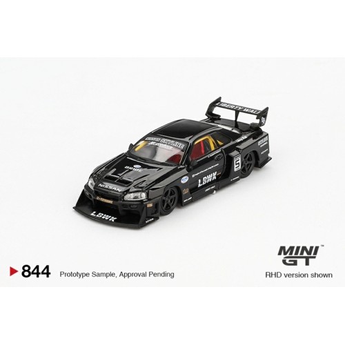 MGT00844-BL - 1/64 NISSAN LB-ER34 SUPER SILHOUETTE SKYLINE BLACK (RHD) BLISTER PACKAGING