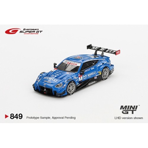 MGT00849-BL - 1/64 NISSAN Z GT500 NO.1 MARELLIIMPULZ TEAM IMPUL 2023 SUPER GT SERIES (JAPAN EXCLUSIVE) BLISTER PACKAGING