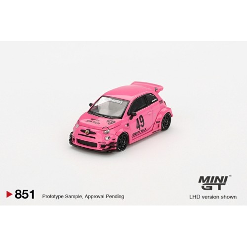 MGT00851-BL - 1/64 ABARTH 595 LB-WORKS X ABAS WORKS PINK (LHD) BLISTER PACKAGING