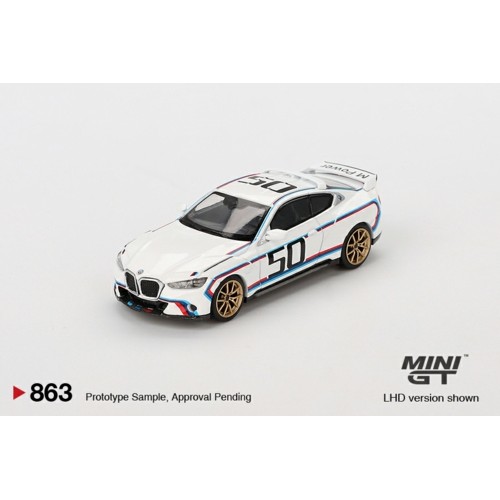 MGT00863-BL - 1/64 BMW 3.0 CSL WHITE (LHD) BLISTER PACKAGING