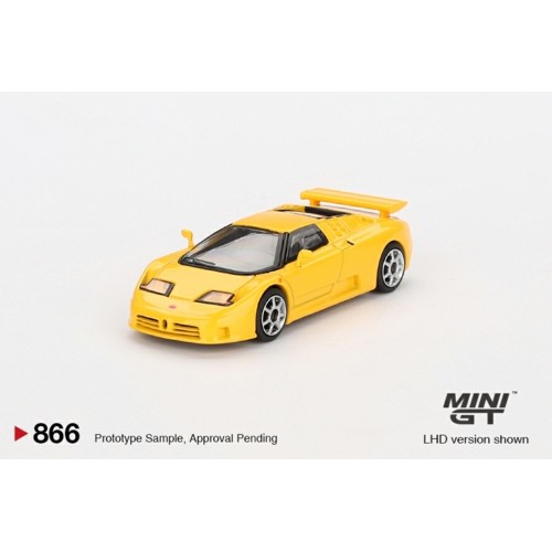 MGT00866-BL - 1/64 BUGATTI EB110 SUPER SPORT GIALLO BUGATTI (LHD) BLISTER PACKAGING