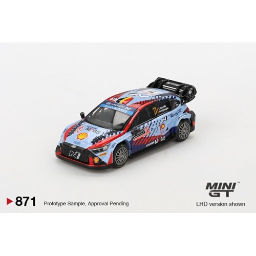 MGT00871-BL - 1/64 HYUNDAI I20 N RALLY1 HYBRID NO.11 (LHD) 2024 RALLYE MONTE-CARLO WINNER (LHD) BLISTER PACKAGING