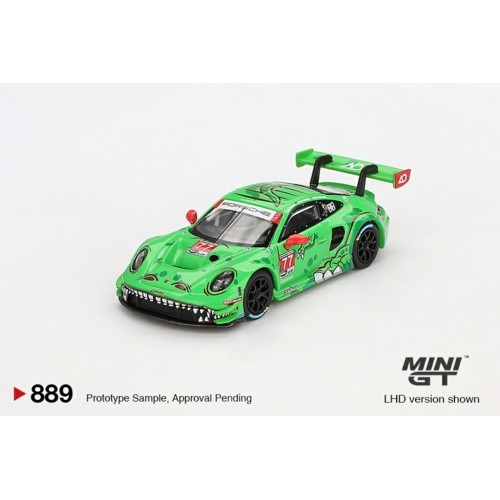 MGT00889-BL - 1/64 PORSCHE 911 GT3 R NO.77 AO RACING 2024 IMSA DAYTONA 24 HRS GTD PRO 2ND PLACE (LHD) BLISTER PACKAGING