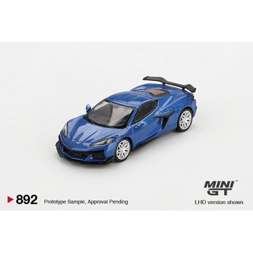 MGT00892-BL - 1/64 CHEVROLET CORVETTE Z06 2023 ELKHART LAKE BLUE METALLIC (LHD) BLISTER PACKAGING