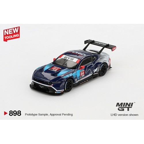 MGT00898-BL - 1/64 FORD MUSTANG GT3 NO.64 FORD MULTIMATIC MOTORSPORTS 2024 IMSA DAYTONA 24 HRS (LHD) BLISTER PACKAGING NEW TOOLING