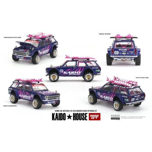 MGTKHMG149 - 1/64 DATSUN 510 4X4 WAGON KAIDO OFFROAD V2